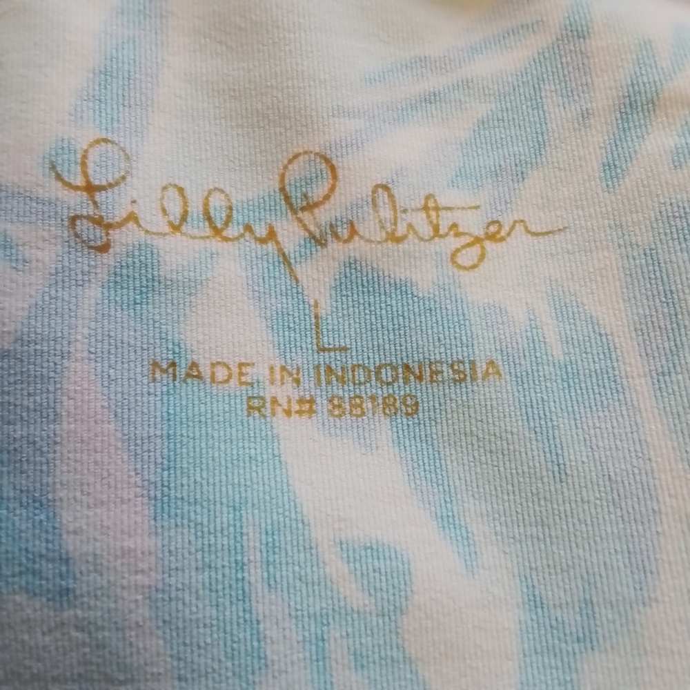 Lilly Pulitzer Johana Cover-Up Shift Dress Blue Ibiza Cabana Cocktail - L - Picture 12 of 15
